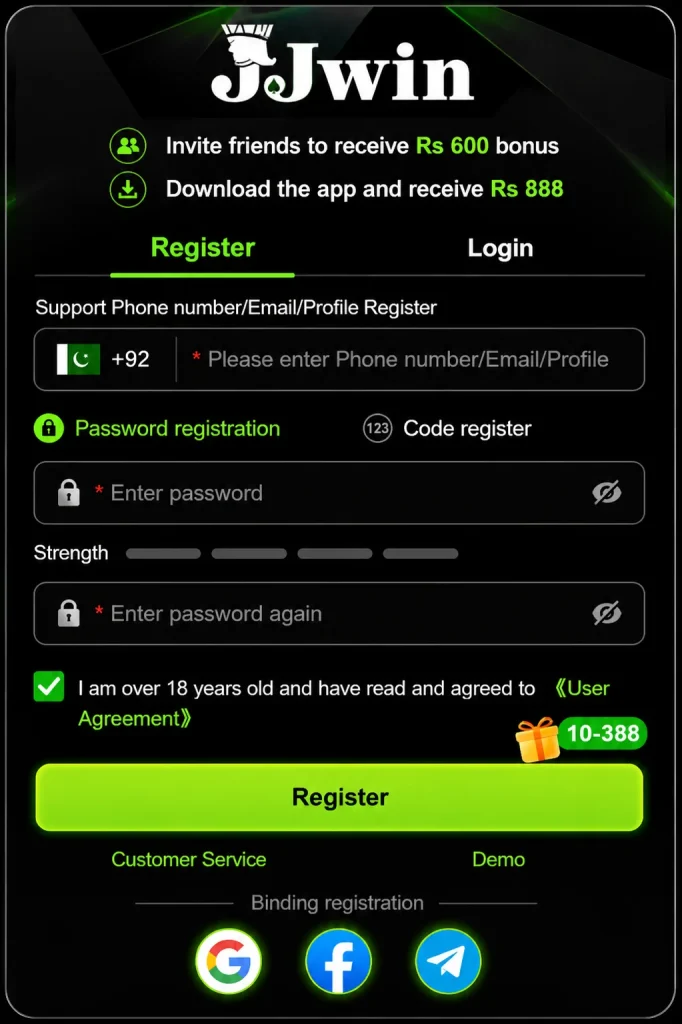 JJwin registration guide