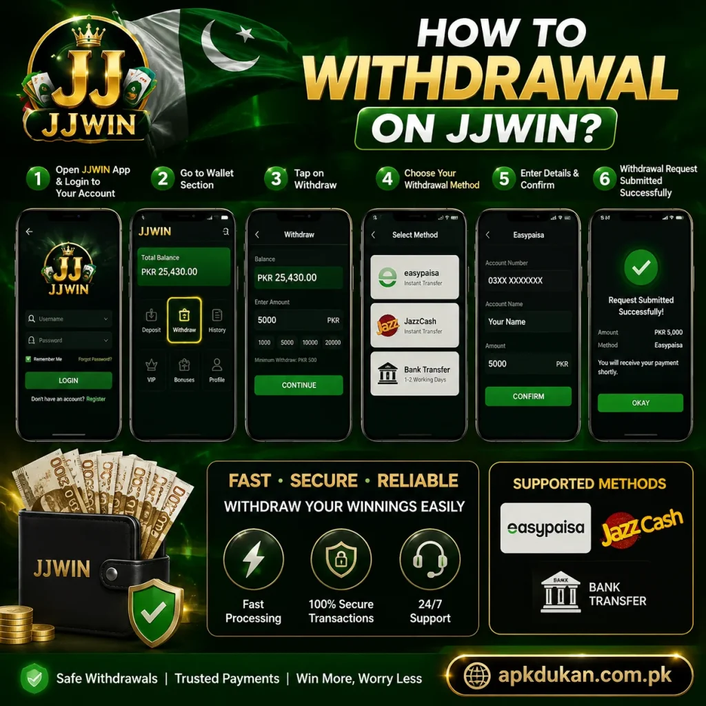 Withdrawal on JJwin
